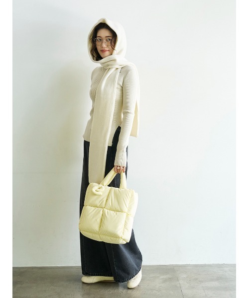 emmi(エミ)の「ecoパデットミニショルダーバッグ(ショルダーバッグ・レディース・アイボリー/イエロー/ブラウン・F)」の4枚目の写真