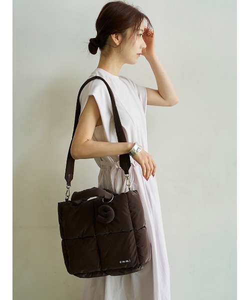 emmi(エミ)の「ecoパデットミニショルダーバッグ(ショルダーバッグ・レディース・アイボリー/イエロー/ブラウン・F)」の13枚目の写真