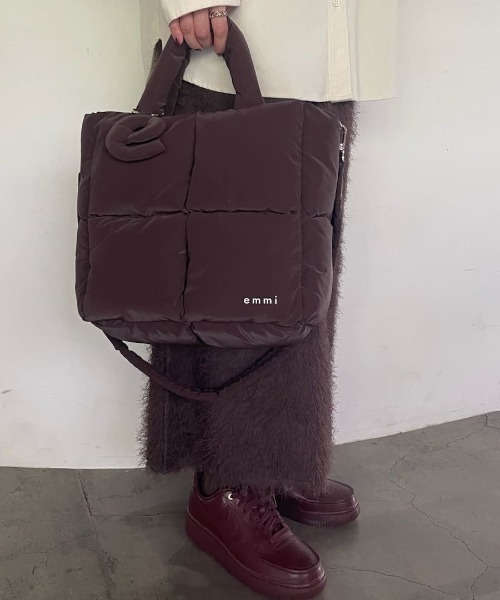 emmi(エミ)の「ecoパデットミニショルダーバッグ(ショルダーバッグ・レディース・アイボリー/イエロー/ブラウン・F)」の19枚目の写真
