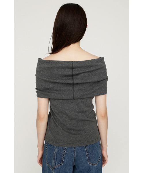 SLY(スライ)の「MANY WAY CUT TOPS メニーウェイカットトップス 夏服 秋服(Tシャツ/カットソー・レディース・ネイビー/ボルドー/ブラック/チャコールグレー・FREE)」の17枚目の写真