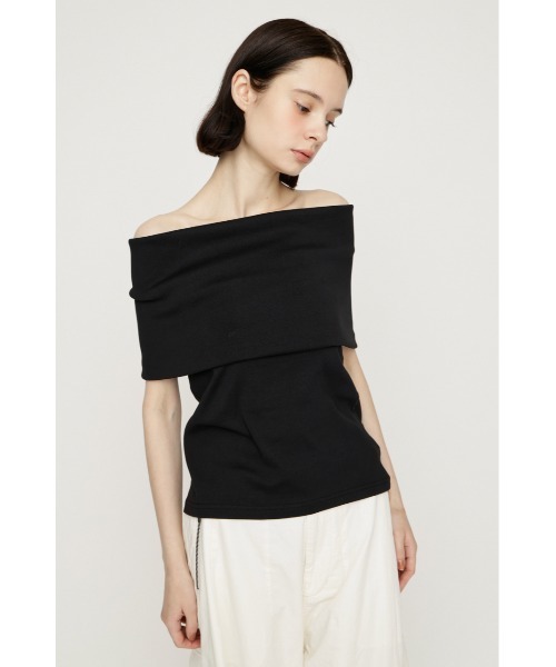 SLY(スライ)の「MANY WAY CUT TOPS メニーウェイカットトップス 夏服 秋服(Tシャツ/カットソー・レディース・ネイビー/ボルドー/ブラック/チャコールグレー・FREE)」の8枚目の写真