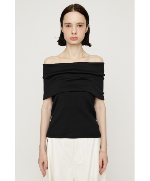 SLY(スライ)の「MANY WAY CUT TOPS メニーウェイカットトップス 夏服 秋服(Tシャツ/カットソー・レディース・ネイビー/ボルドー/ブラック/チャコールグレー・FREE)」の9枚目の写真