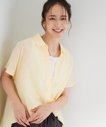 SHOO・LA・RUE | 【ひんやり/UV】ほんのりシアーで上品な バックギャザーブラウス(シャツ/ブラウス)