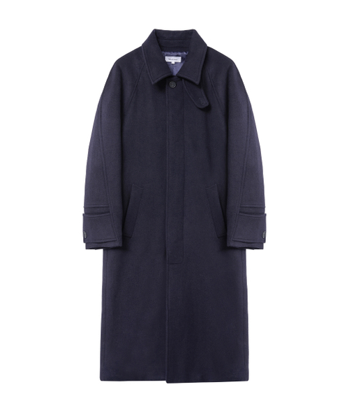 MISEKISEOUL MEN(ミセキソウルメンズ)の「Wide tap balmacaan coat DARK NAVY(チェスターコート・メンズ・その他・2/3)」の2枚目の写真
