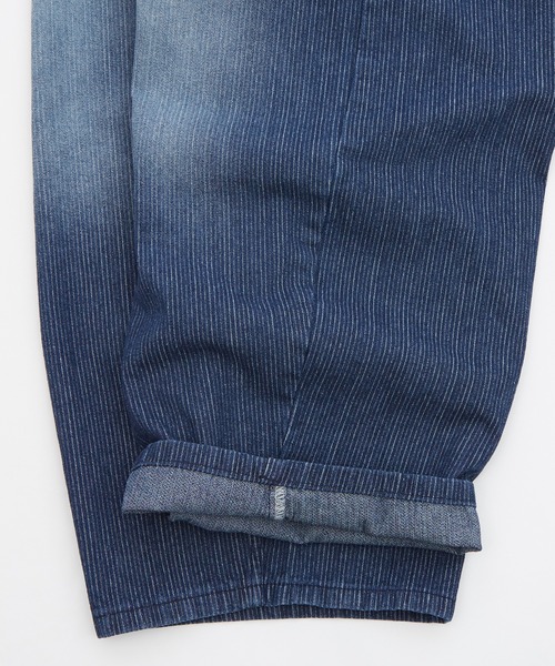 OXA（オグザ）の「ストライプデニムパンツ（デニムパンツ・メンズ・ネイビー・LARGE/MEDIUM）」の4枚目の写真