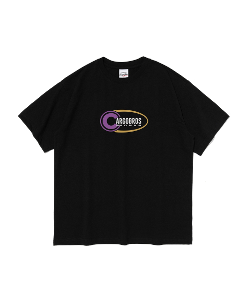 CARGOBROS FOR WOMAN(カーゴブロスフォーウィメン)の「Cサークル半袖Tシャツ(ブラック)(Tシャツ/カットソー・レディース・その他・SMALL/MEDIUM/LARGE/X-LARGE/2XL)」の1枚目の写真