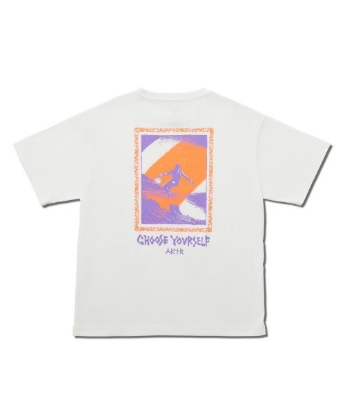 AKTR（アクター）の「AKTR TIDELINE PHOTO T/C LOOSE TEE (CH)（アクター タイドライン フォト T/C ルーズTシャツ）（Tシャツ/カットソー・メンズ・チャコールグレー/ホワイト/オリーブ・MEDIUM/LARGE/XX-LARGE/X-LARGE）」の4枚目の写真