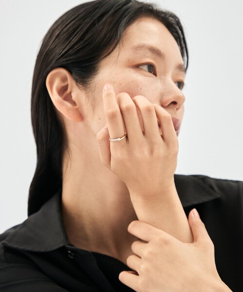 Jouete(ジュエッテ)の「リング アシンメトリー コンビカラー(リング・レディース・ゴールド系その他・#17/#15/#13/#11/#9/#7)」の4枚目の写真