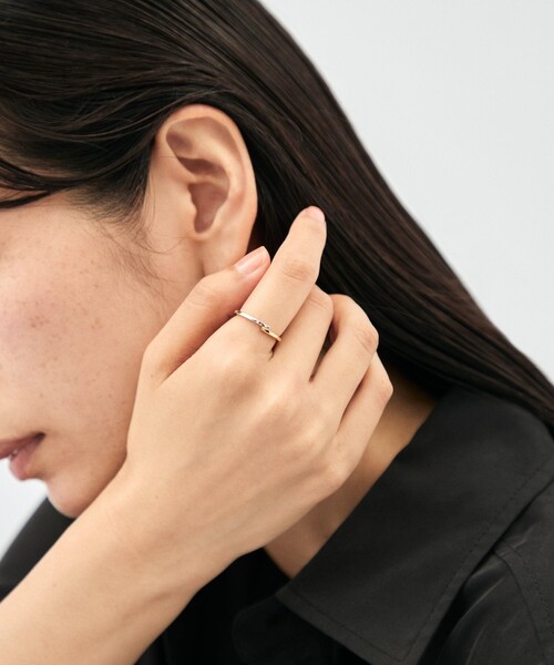 Jouete(ジュエッテ)の「リング アシンメトリー コンビカラー(リング・レディース・ゴールド系その他・#17/#15/#13/#11/#9/#7)」の6枚目の写真
