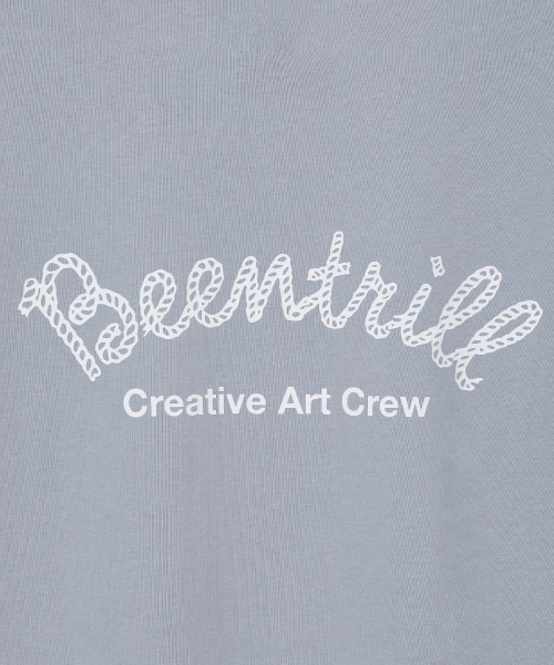 BEENTRILL(ビントリル)の「カシーブロゴバックタイポグラフィックオーバーサイズ半袖Tシャツ(スカイブルー)(Tシャツ/カットソー・レディース・その他・MEDIUM/LARGE/X-LARGE/SMALL)」の4枚目の写真