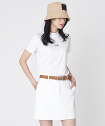 【PING APPAREL】ナイロンサッカー半袖ハイネックシャツ (LADIES)