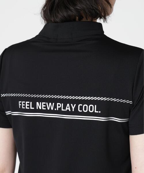 PING(ピン)の「【PING APPAREL】ナイロンサッカー半袖ハイネックシャツ (LADIES)(Tシャツ/カットソー・レディース・ブラック/ホワイト/グレー・S/L/M/LL)」の7枚目の写真