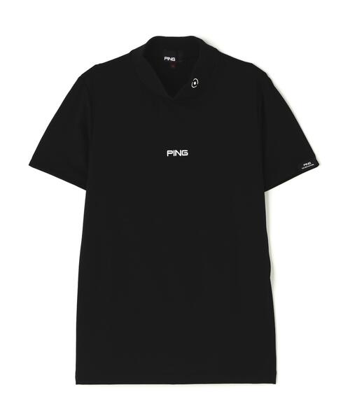 PING(ピン)の「【PING APPAREL】ナイロンサッカー半袖ハイネックシャツ (LADIES)(Tシャツ/カットソー・レディース・ブラック/ホワイト/グレー・S/L/M/LL)」の13枚目の写真