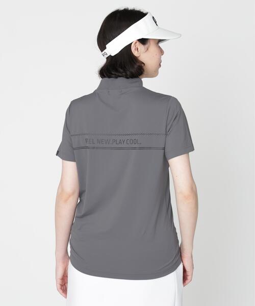 PING(ピン)の「【PING APPAREL】ナイロンサッカー半袖ハイネックシャツ (LADIES)(Tシャツ/カットソー・レディース・ブラック/ホワイト/グレー・S/L/M/LL)」の18枚目の写真