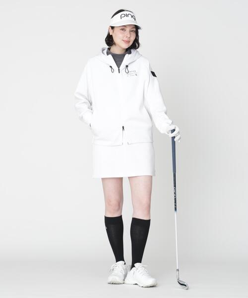 PING(ピン)の「【PING APPAREL】ナイロンサッカー半袖ハイネックシャツ (LADIES)(Tシャツ/カットソー・レディース・ブラック/ホワイト/グレー・S/L/M/LL)」の19枚目の写真