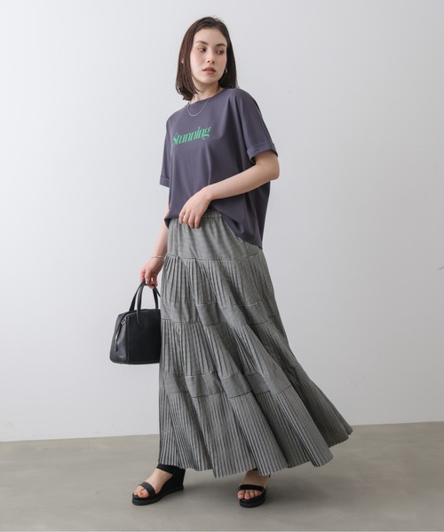 Bou Jeloud(ブージュルード)の「クリアクールロゴTシャツ(Tシャツ/カットソー・レディース・オフホワイト/オレンジ/チャコールグレー・FREE)」の16枚目の写真