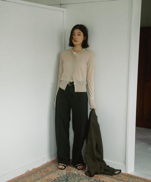 URBAN RESEARCH DOORS(アーバンリサーチドアーズ)の「Soft Wool Button Cardigan(カーディガン/ボレロ・レディース・ベージュ/グレー系その他・FREE)」の10枚目の写真