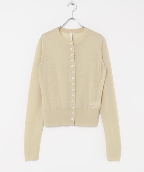 URBAN RESEARCH DOORS(アーバンリサーチドアーズ)の「Soft Wool Button Cardigan(カーディガン/ボレロ・レディース・ベージュ/グレー系その他・FREE)」の8枚目の写真
