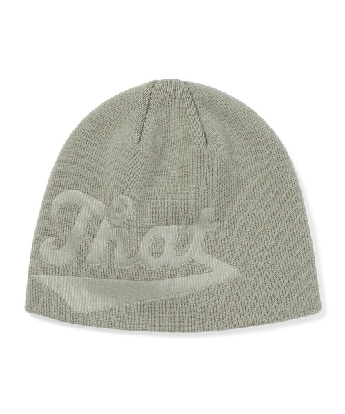 thisisneverthat（ディスイズネバーザット）の「Debossed That No Cuff Beanie（ニットキャップ/ビーニー・メンズ・ブラック/グリーン系その他2/チャコール/オレンジ・FREE）」の3枚目の写真