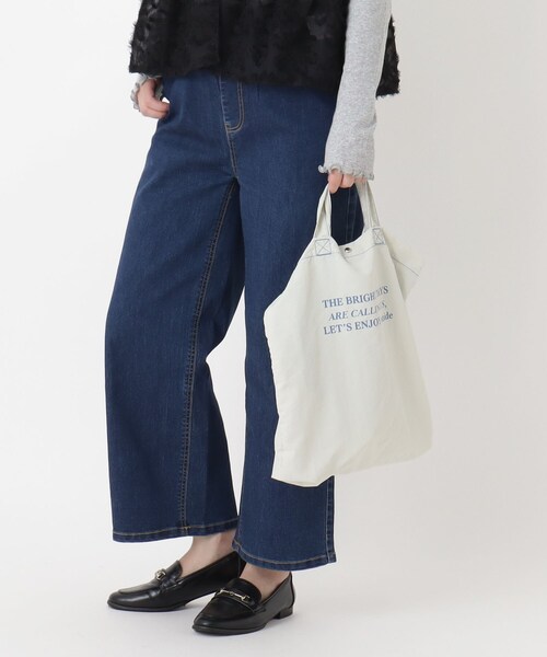 one'sterrace(ワンズテラス)の「JOUET ジョエット ロゴプリント2WAYトート(トートバッグ・レディース・ブラック系8/ブルー系その他7/カーキ系5/アイボリー系8・99)」の15枚目の写真