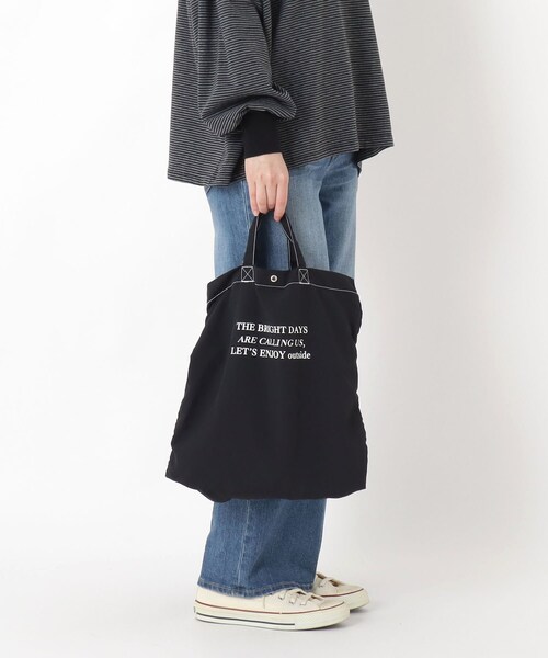 one'sterrace(ワンズテラス)の「JOUET ジョエット ロゴプリント2WAYトート(トートバッグ・レディース・ブラック系8/ブルー系その他7/カーキ系5/アイボリー系8・99)」の18枚目の写真
