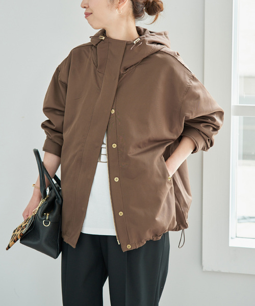 Spick & Span(スピックアンドスパン)の「《WEB限定 / 追加》撥水マウンテンパーカー(その他アウター・レディース・ブラウン/ブラック・38/36)」の13枚目の写真