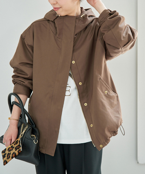 Spick & Span(スピックアンドスパン)の「《WEB限定 / 追加》撥水マウンテンパーカー(その他アウター・レディース・ブラウン/ブラック・38/36)」の14枚目の写真