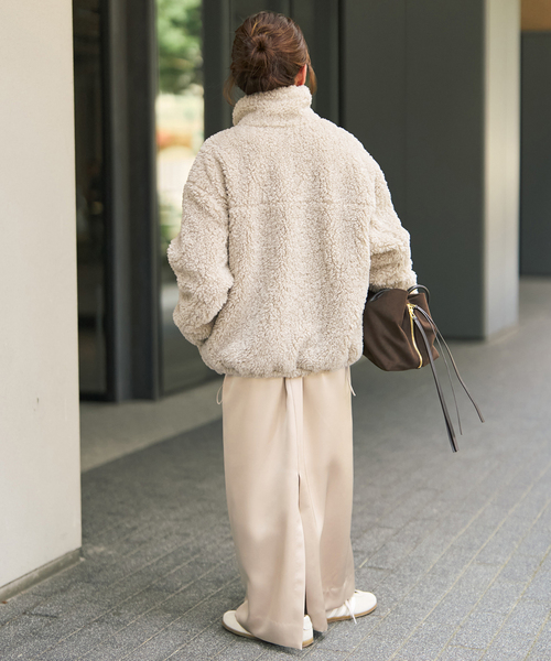 Spick & Span(スピックアンドスパン)の「スタンドZIPボアブルゾン(ブルゾン・レディース・モカ/ベージュ系その他・36/38)」の18枚目の写真