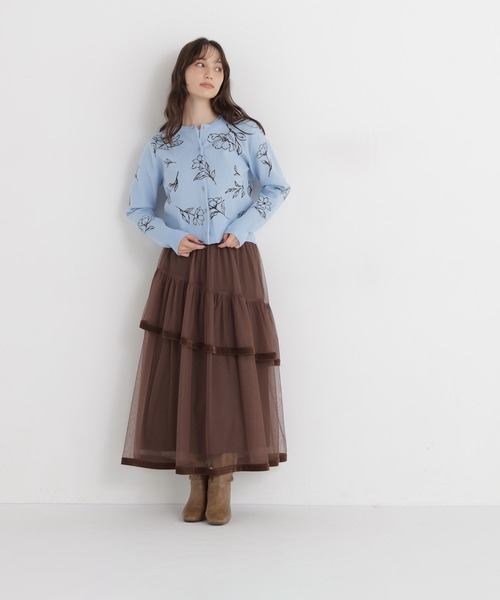 NATURAL BEAUTY BASIC(ナチュラルビューティーベーシック)の「フラワーモチーフアンサンブル(アンサンブル・レディース・ホワイト系その他/ブルー系その他2/ブラック系その他2・FREE)」の22枚目の写真