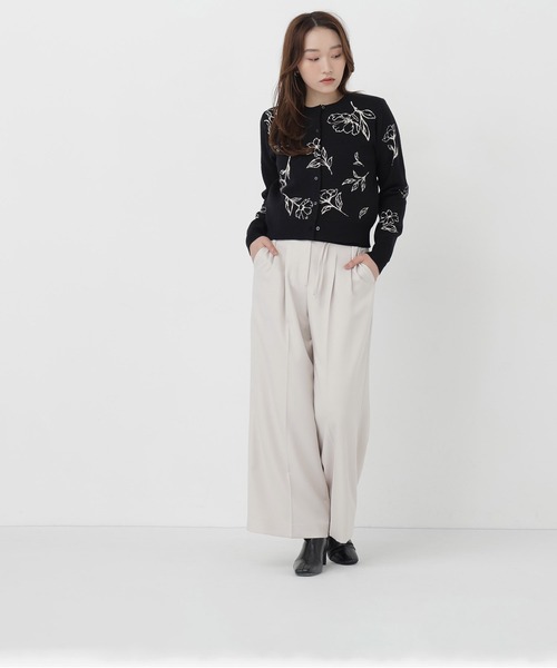NATURAL BEAUTY BASIC(ナチュラルビューティーベーシック)の「フラワーモチーフアンサンブル(アンサンブル・レディース・ホワイト系その他/ブルー系その他2/ブラック系その他2・FREE)」の15枚目の写真