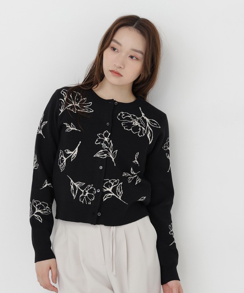 NATURAL BEAUTY BASIC(ナチュラルビューティーベーシック)の「フラワーモチーフアンサンブル(アンサンブル・レディース・ホワイト系その他/ブルー系その他2/ブラック系その他2・FREE)」の18枚目の写真