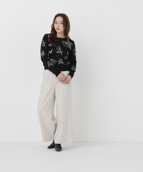 NATURAL BEAUTY BASIC(ナチュラルビューティーベーシック)の「フラワーモチーフアンサンブル(アンサンブル・レディース・ホワイト系その他/ブルー系その他2/ブラック系その他2・FREE)」の21枚目の写真
