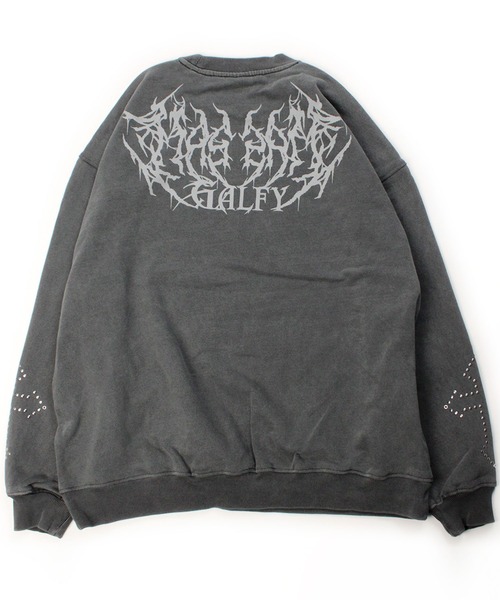 GALFY（ガルフィー）の「GALFY（ガルフィー）鋲中毒スウェット/スタッズ トライバルプリント ビッグシルエットトレーナー（スウェット・メンズ・ブラック/スミクロ/ホワイト・LL/L）」の7枚目の写真