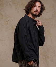 ms6645-Band Collar Dolman Sleeve Shirt バンドカラーシャツ(A75626cmb)