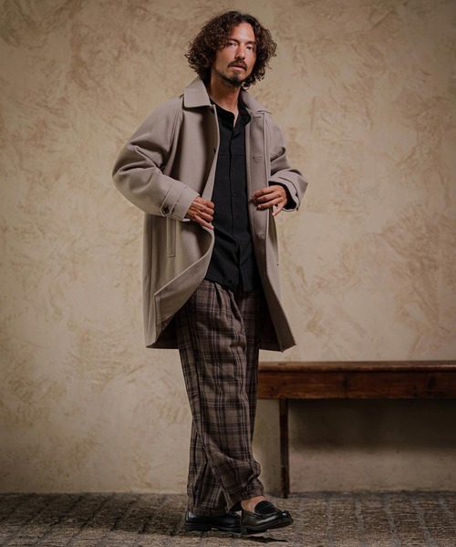 CAMBIO(カンビオ)の「ms6645-Band Collar Dolman Sleeve Shirt バンドカラーシャツ(A75626cmb)(シャツ/ブラウス・メンズ・グレー/チャコール/ブラック・L/M/S)」の9枚目の写真