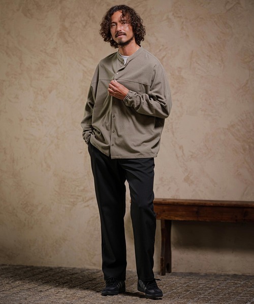 CAMBIO(カンビオ)の「ms6645-Band Collar Dolman Sleeve Shirt バンドカラーシャツ(A75626cmb)(シャツ/ブラウス・メンズ・グレー/チャコール/ブラック・L/M/S)」の20枚目の写真