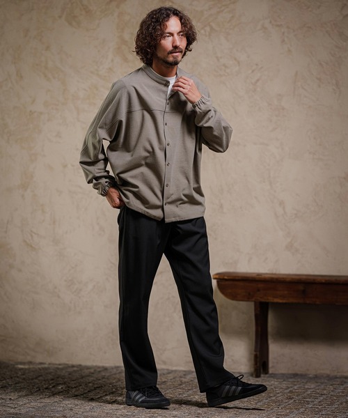 CAMBIO(カンビオ)の「ms6645-Band Collar Dolman Sleeve Shirt バンドカラーシャツ(A75626cmb)(シャツ/ブラウス・メンズ・グレー/チャコール/ブラック・L/M/S)」の21枚目の写真