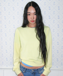 CLASSIC REGULAR U NECK KNIT YELLOW