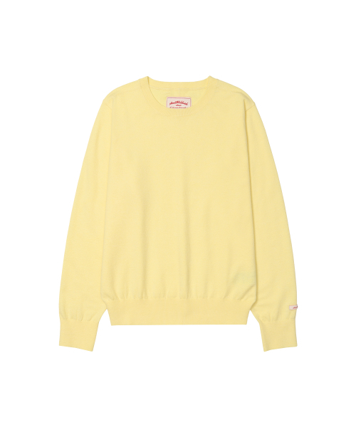 AMESWORLDWIDE（アメスワールドワイド）の「CLASSIC REGULAR U NECK KNIT YELLOW（ニット/セーター・レディース・その他・SMALL/MEDIUM）」の8枚目の写真