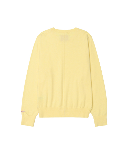 AMESWORLDWIDE（アメスワールドワイド）の「CLASSIC REGULAR U NECK KNIT YELLOW（ニット/セーター・レディース・その他・SMALL/MEDIUM）」の9枚目の写真