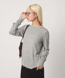 毛セルロースブレンド クルーネック カットソー