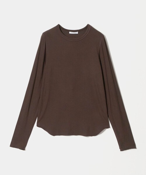 BEAUTY&YOUTH UNITED ARROWS（ビューティーアンドユースユナイテッドアローズ）の「毛セルロースブレンド クルーネック カットソー（Tシャツ/カットソー・レディース・ダークブラウン/オフホワイト/ライトピンク/グレー系/ブラック・FREE）」の5枚目の写真