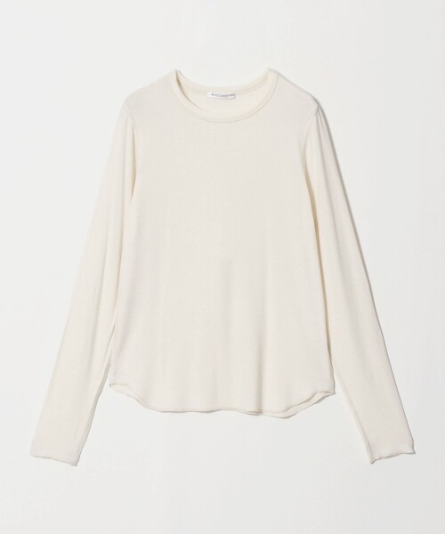 BEAUTY&YOUTH UNITED ARROWS（ビューティーアンドユースユナイテッドアローズ）の「毛セルロースブレンド クルーネック カットソー（Tシャツ/カットソー・レディース・ダークブラウン/オフホワイト/ライトピンク/グレー系/ブラック・FREE）」の2枚目の写真