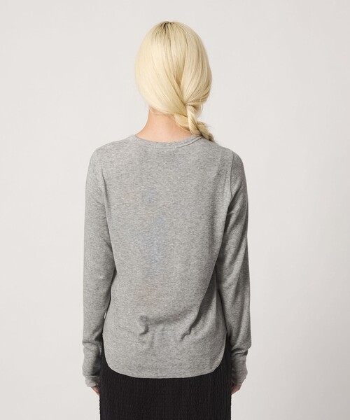 BEAUTY&YOUTH UNITED ARROWS（ビューティーアンドユースユナイテッドアローズ）の「毛セルロースブレンド クルーネック カットソー（Tシャツ/カットソー・レディース・ダークブラウン/オフホワイト/ライトピンク/グレー系/ブラック・FREE）」の13枚目の写真