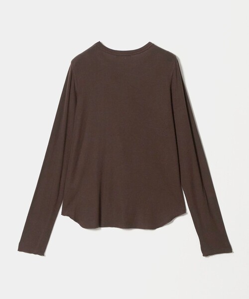 BEAUTY&YOUTH UNITED ARROWS（ビューティーアンドユースユナイテッドアローズ）の「毛セルロースブレンド クルーネック カットソー（Tシャツ/カットソー・レディース・ダークブラウン/オフホワイト/ライトピンク/グレー系/ブラック・FREE）」の14枚目の写真