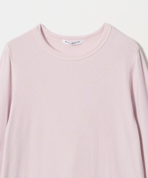 BEAUTY&YOUTH UNITED ARROWS（ビューティーアンドユースユナイテッドアローズ）の「毛セルロースブレンド クルーネック カットソー（Tシャツ/カットソー・レディース・ダークブラウン/オフホワイト/ライトピンク/グレー系/ブラック・FREE）」の19枚目の写真