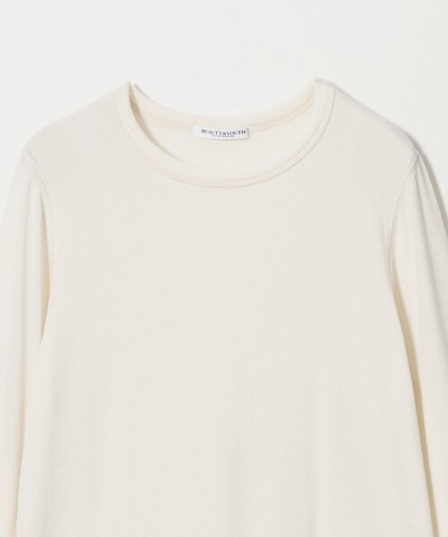 BEAUTY&YOUTH UNITED ARROWS（ビューティーアンドユースユナイテッドアローズ）の「毛セルロースブレンド クルーネック カットソー（Tシャツ/カットソー・レディース・ダークブラウン/オフホワイト/ライトピンク/グレー系/ブラック・FREE）」の21枚目の写真