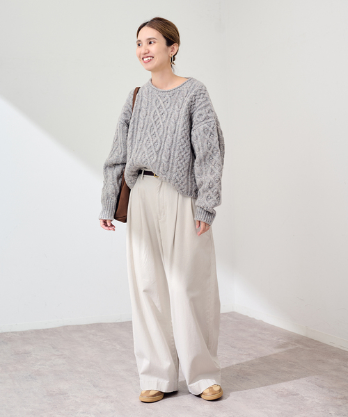 FRAMeWORK(フレームワーク)の「≪追加≫SLOUCHY LIGHT CHINO パンツ 2(チノパンツ・レディース・ピンク/カーキ/アイボリー・40/36/38/34)」の4枚目の写真