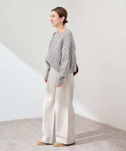 FRAMeWORK(フレームワーク)の「≪追加≫SLOUCHY LIGHT CHINO パンツ 2(チノパンツ・レディース・ピンク/カーキ/アイボリー・40/36/38/34)」の5枚目の写真