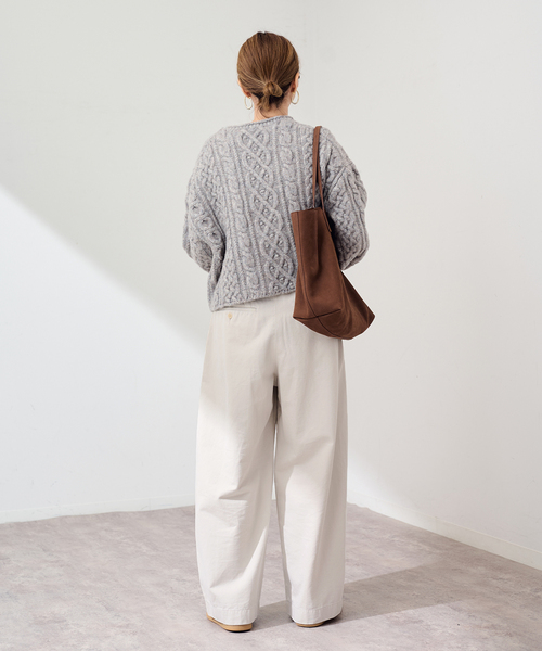 FRAMeWORK(フレームワーク)の「≪追加≫SLOUCHY LIGHT CHINO パンツ 2(チノパンツ・レディース・ピンク/カーキ/アイボリー・40/36/38/34)」の6枚目の写真